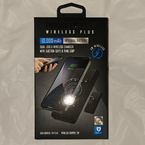 Pocket Juice Wireless Plus 10K Power Bank – 3-in-1 10,000mAh Portable Charger
